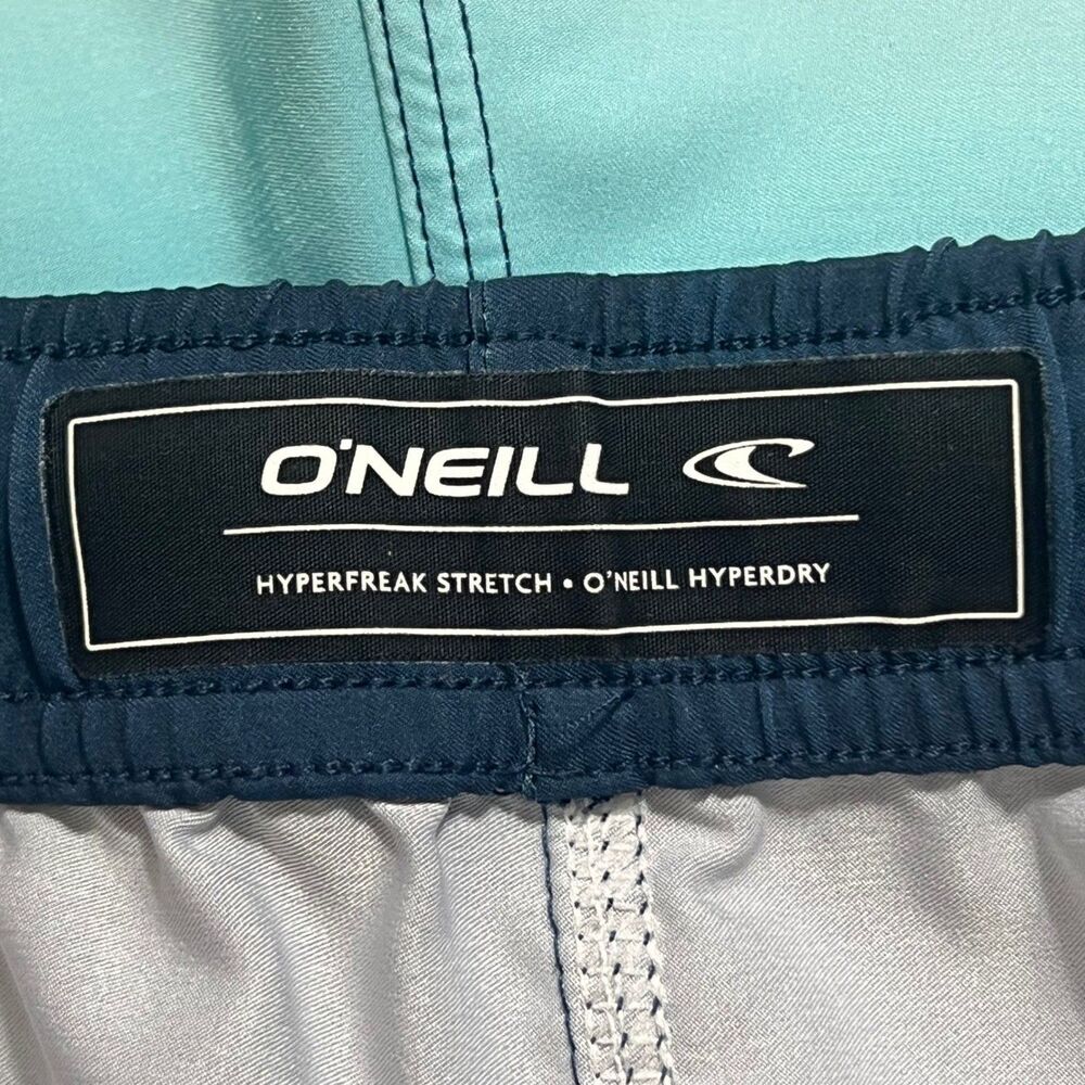 O'Neill Men's Hyperfreak Stretch Hyperdry Men's Swim Trunks XXL Blue Orange - Picture 3 of 9